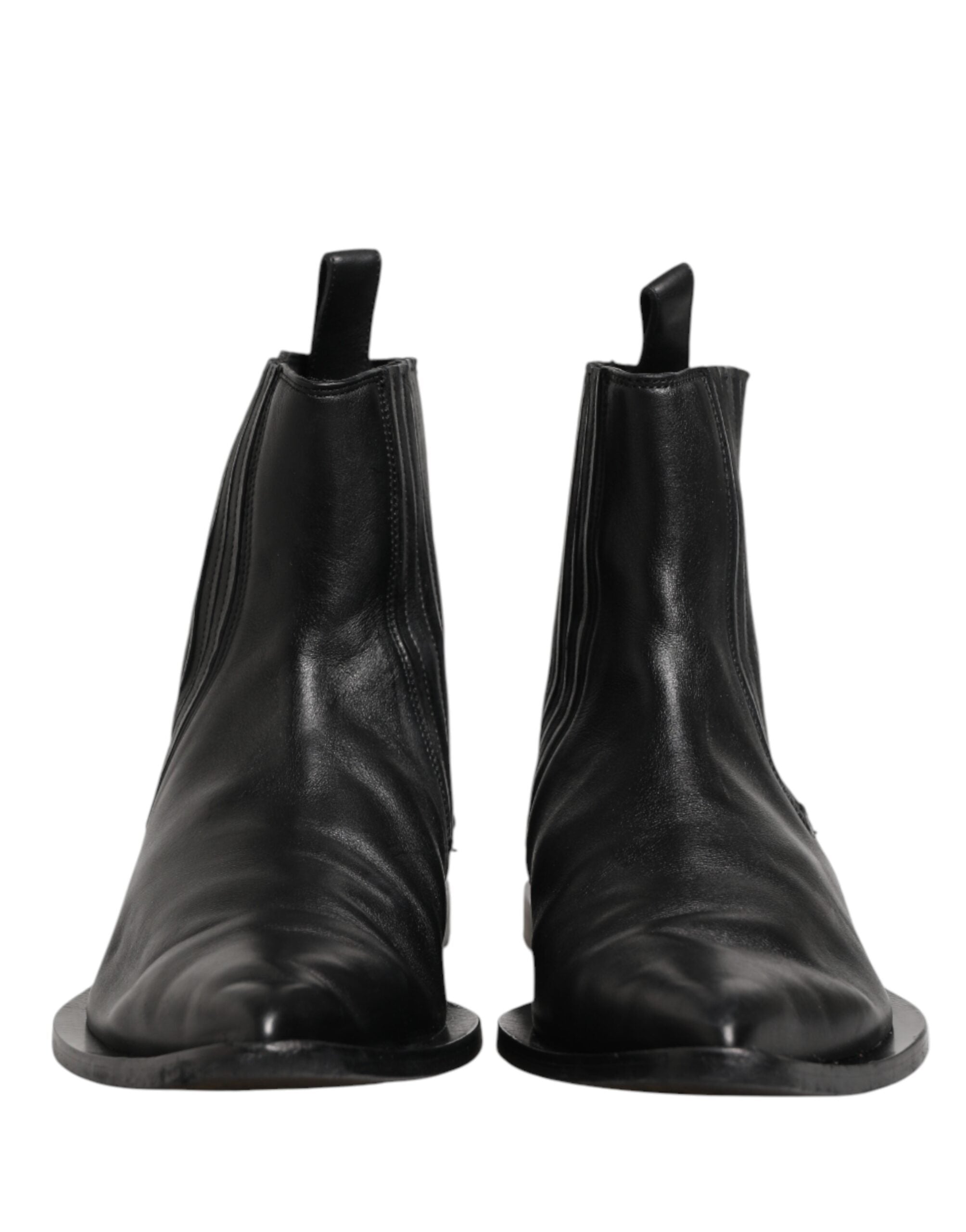 Dolce & Gabbana Black Chelsea Men Short Ankle Boots Shoes Dolce & Gabbana