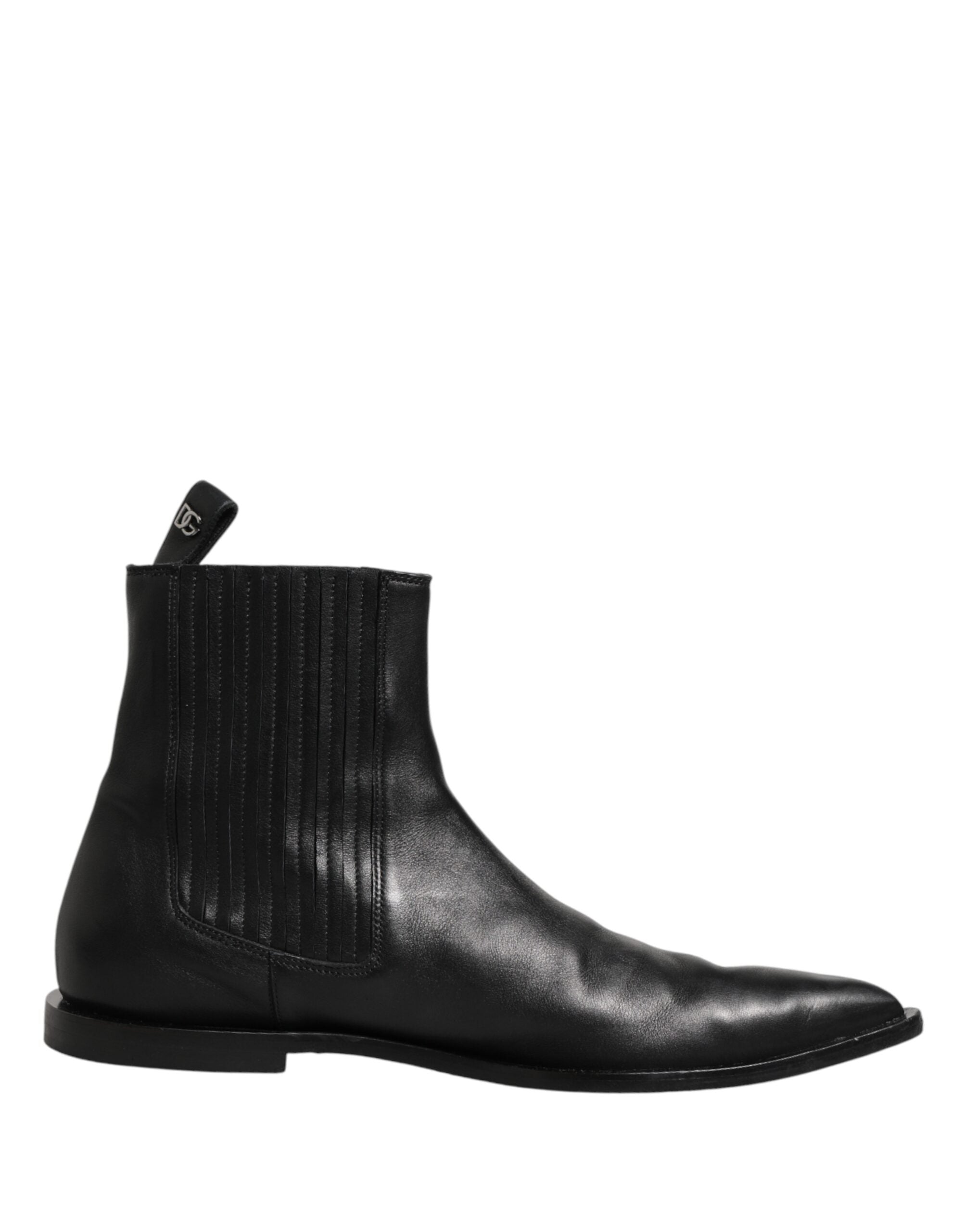 Dolce & Gabbana Black Chelsea Men Short Ankle Boots Shoes Dolce & Gabbana