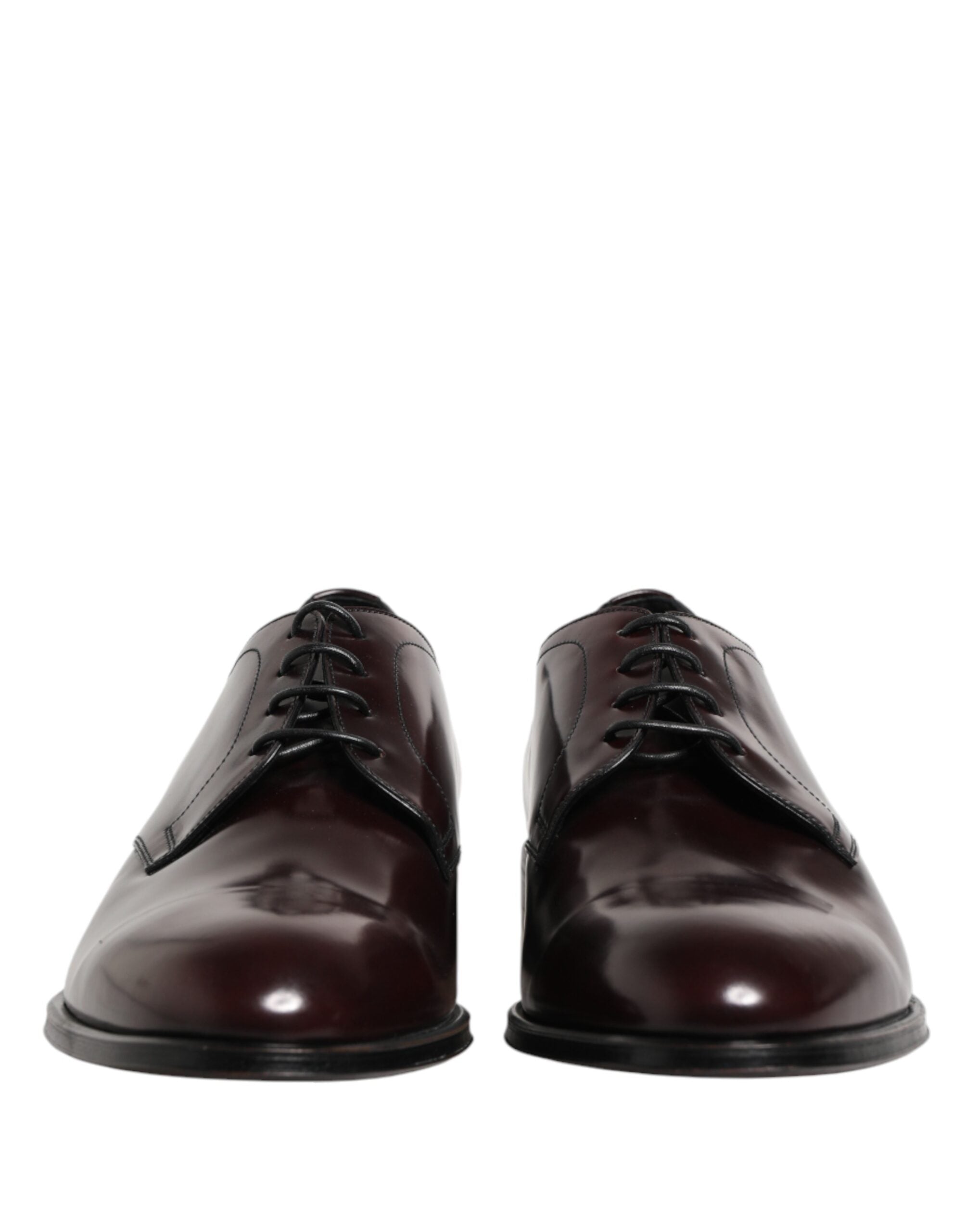 Dolce & Gabbana Black Lace Up Leather Dress Derby Men Shoes Dolce & Gabbana