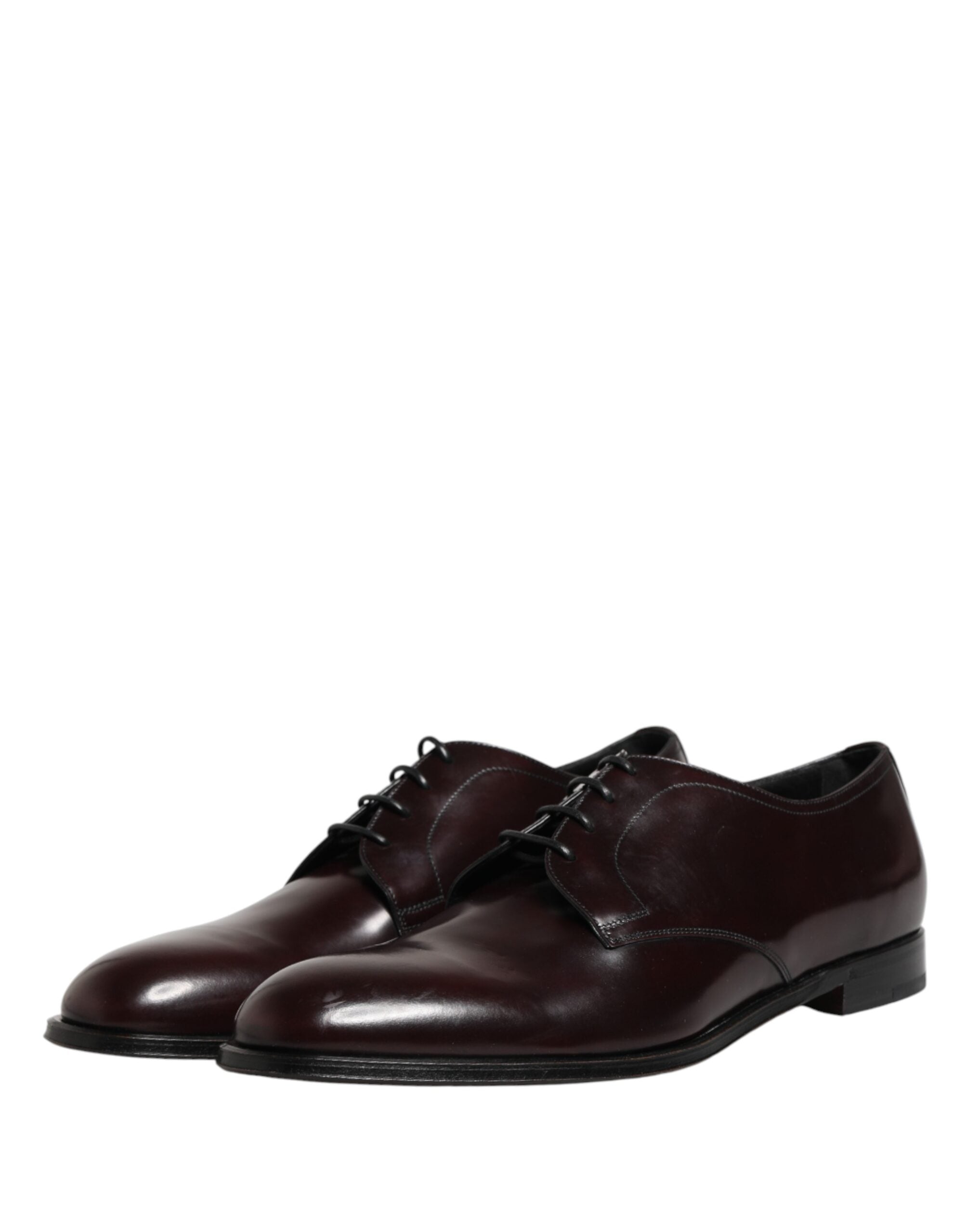 Dolce & Gabbana Black Lace Up Leather Dress Derby Men Shoes Dolce & Gabbana