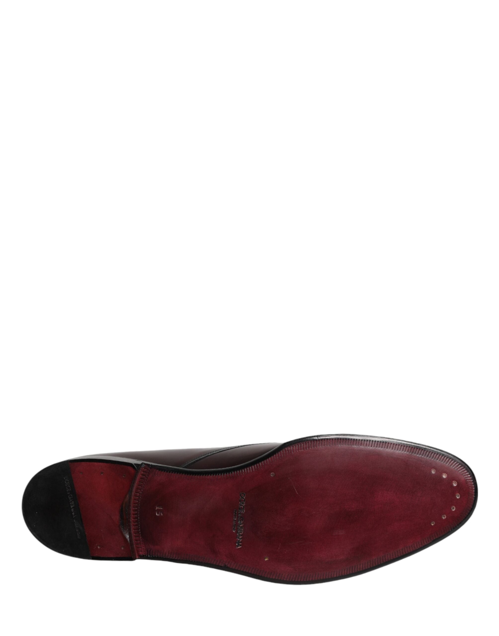 Dolce & Gabbana Black Lace Up Leather Dress Derby Men Shoes Dolce & Gabbana
