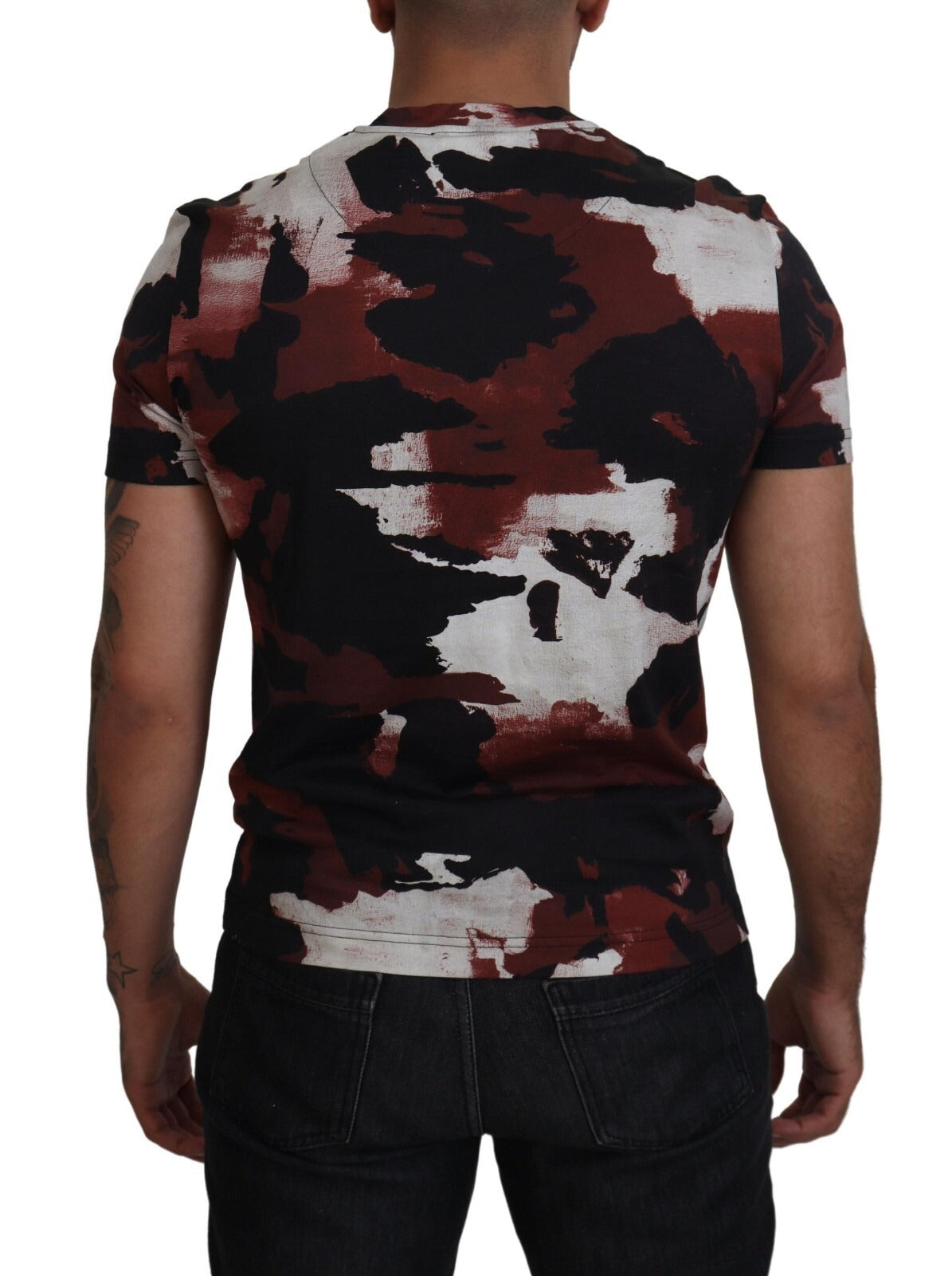 Dolce & Gabbana Multicolor Tie Dye Cotton Crew Neck T-shirt Dolce & Gabbana