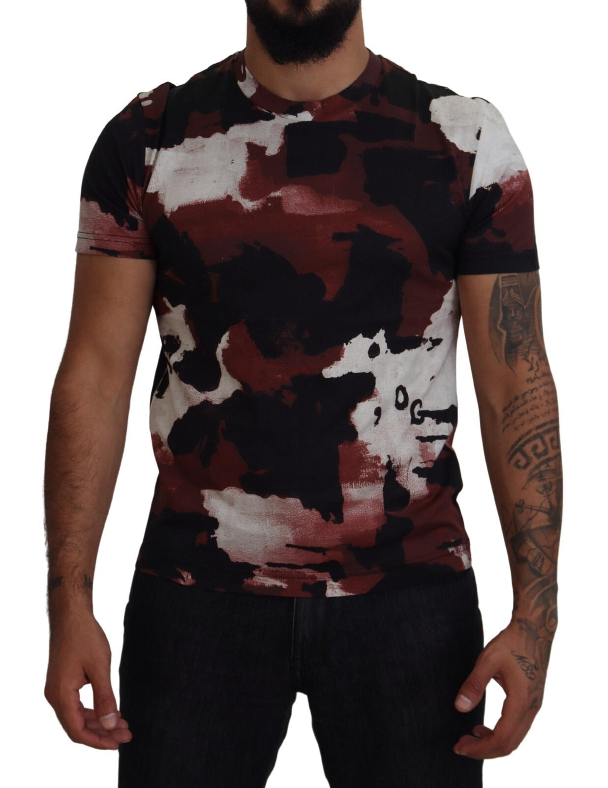 Dolce & Gabbana Multicolor Tie Dye Cotton Crew Neck T-shirt Dolce & Gabbana