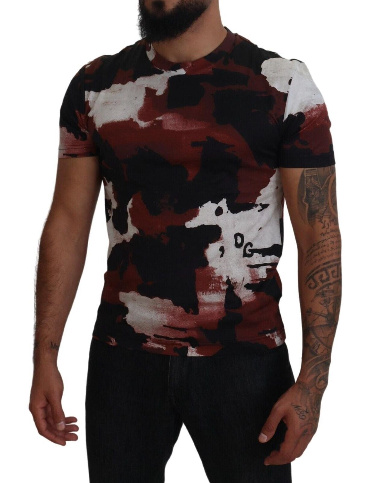 Dolce & Gabbana Multicolor Tie Dye Cotton Crew Neck T-shirt Dolce & Gabbana