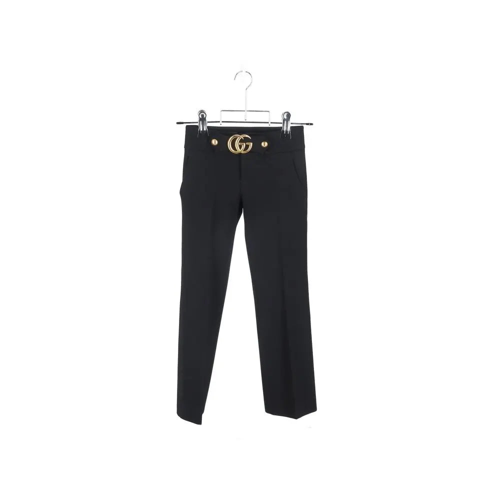 Gucci Black Viscose Dress Pants Gucci