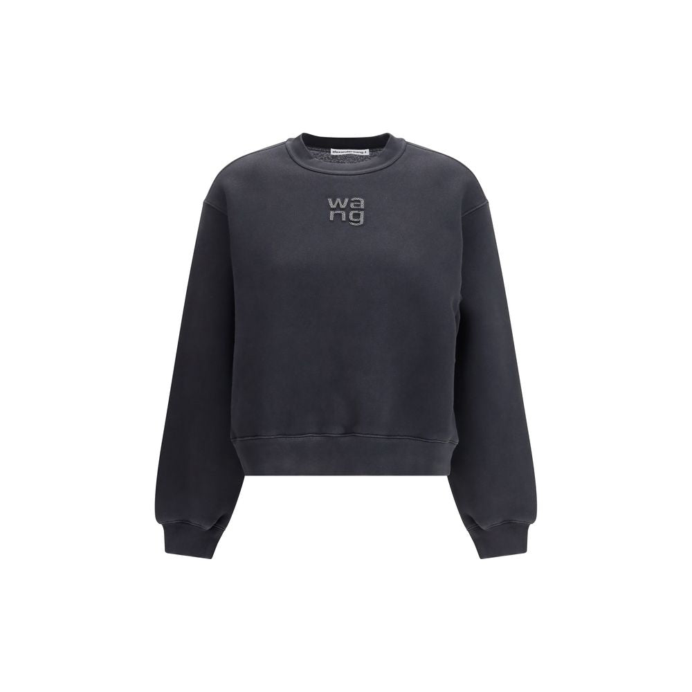 Alexander Wang Black Cotton Sweatshirt Alexander Wang