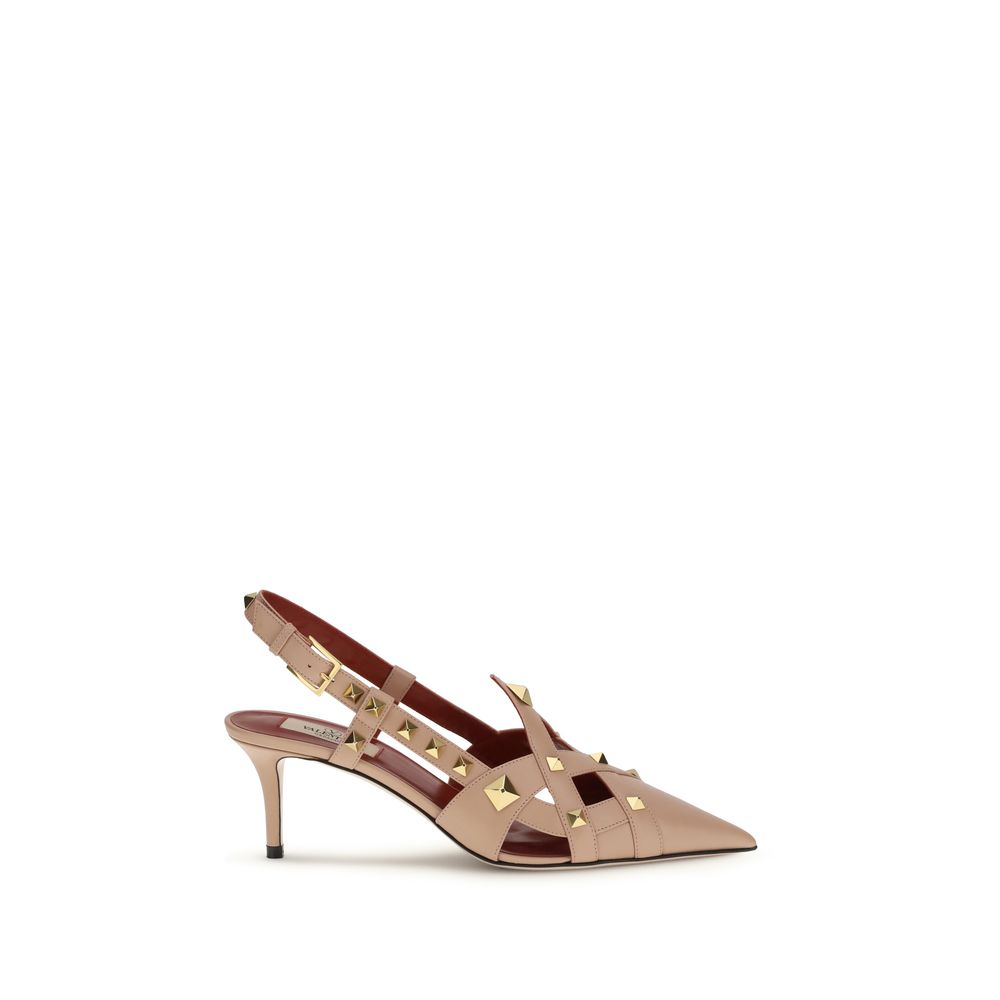 Valentino Garavani Multicolor Goatskin Mid Heel Pumps Valentino Garavani