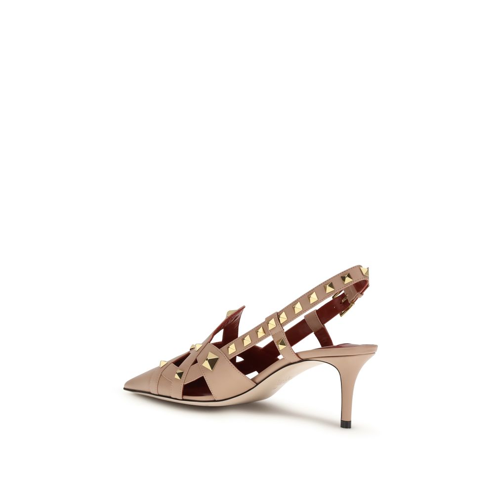 Valentino Garavani Multicolor Goatskin Mid Heel Pumps Valentino Garavani