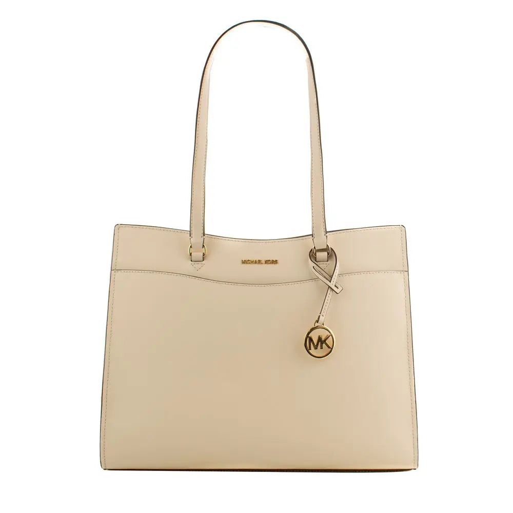 Michael Kors Beige Leather Tote Bag Michael Kors