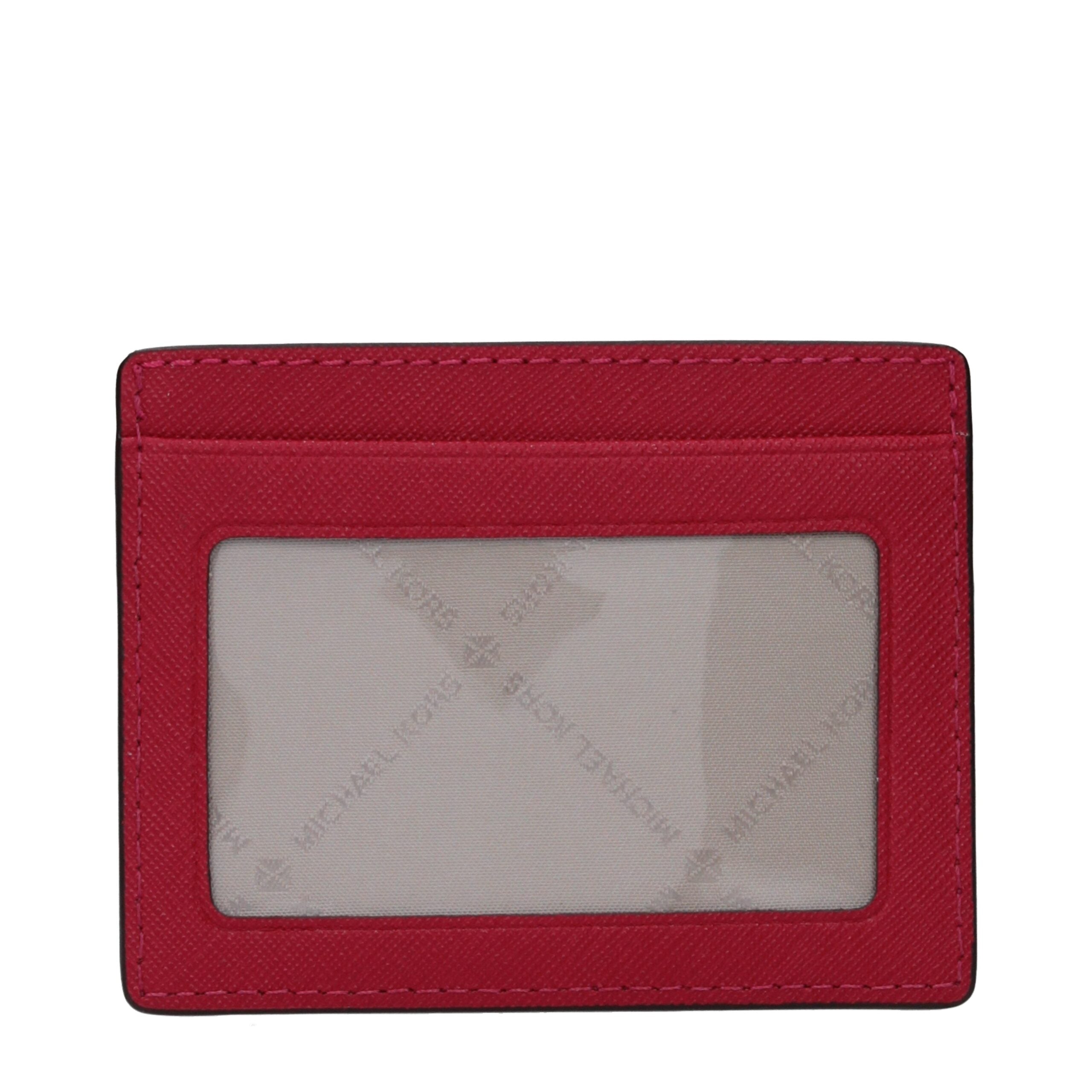 Michael Kors Red Leather Cardholder Michael Kors