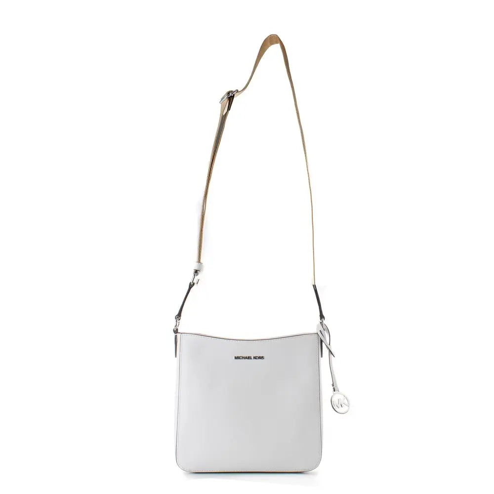 Michael Kors White Canvas Shoulder Bag Michael Kors