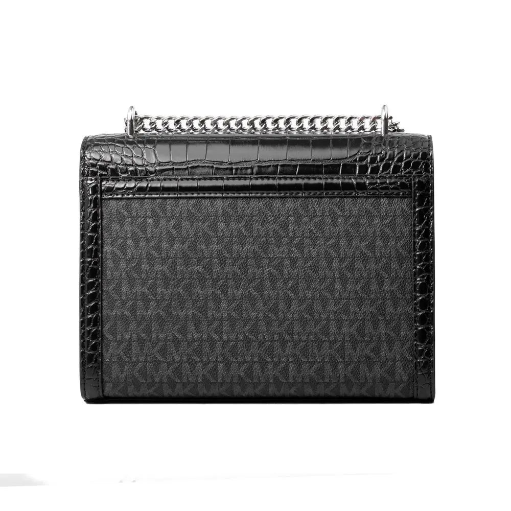 Michael Kors Black Canvas Crossbody Bag Michael Kors