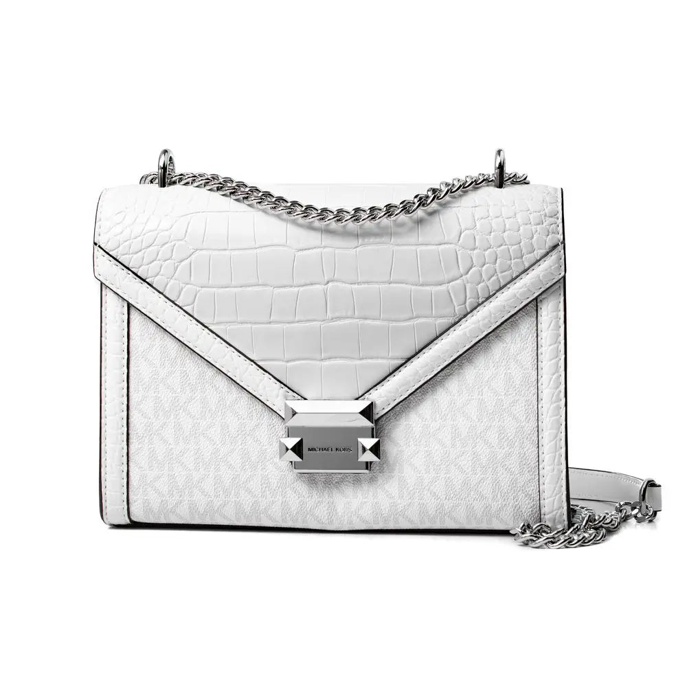 Michael Kors White Canvas Crossbody Bag Michael Kors