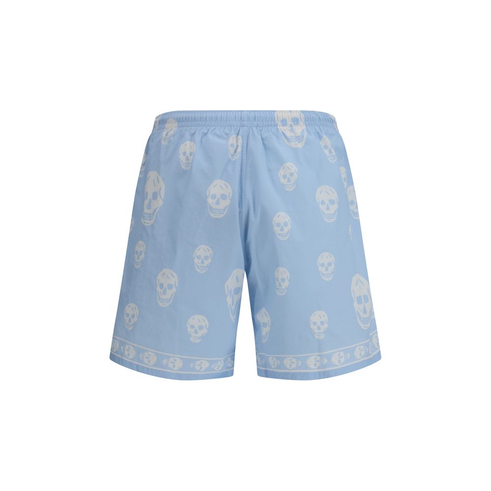 Alexander McQueen Blue Polyamide Shorts Alexander McQueen