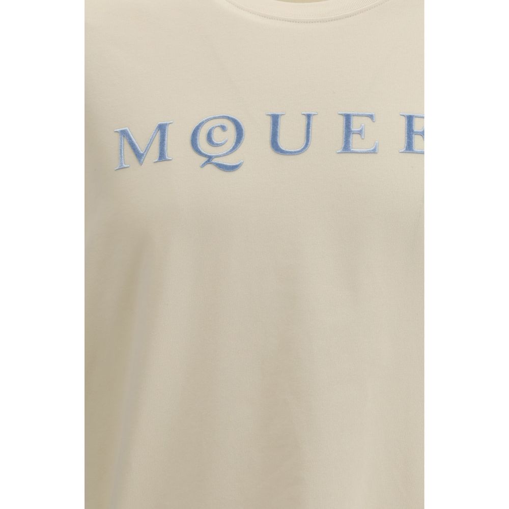 Alexander McQueen Beige Cotton T-Shirt Alexander McQueen
