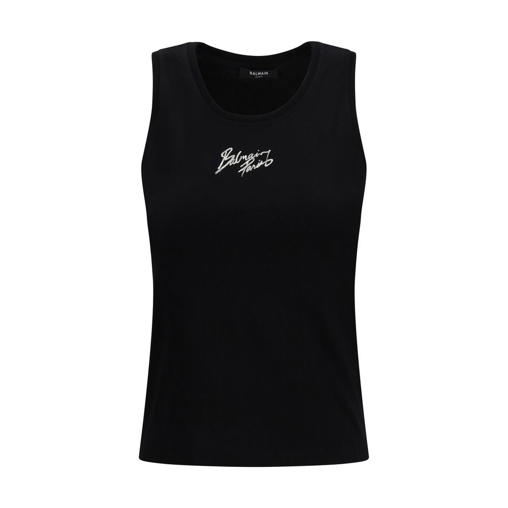 Balmain Black Cotton T-Shirt Balmain