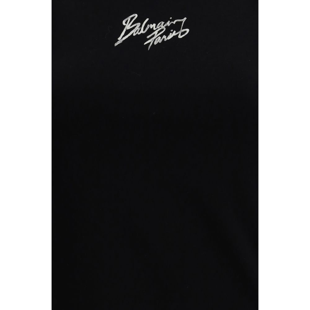 Balmain Black Cotton T-Shirt Balmain