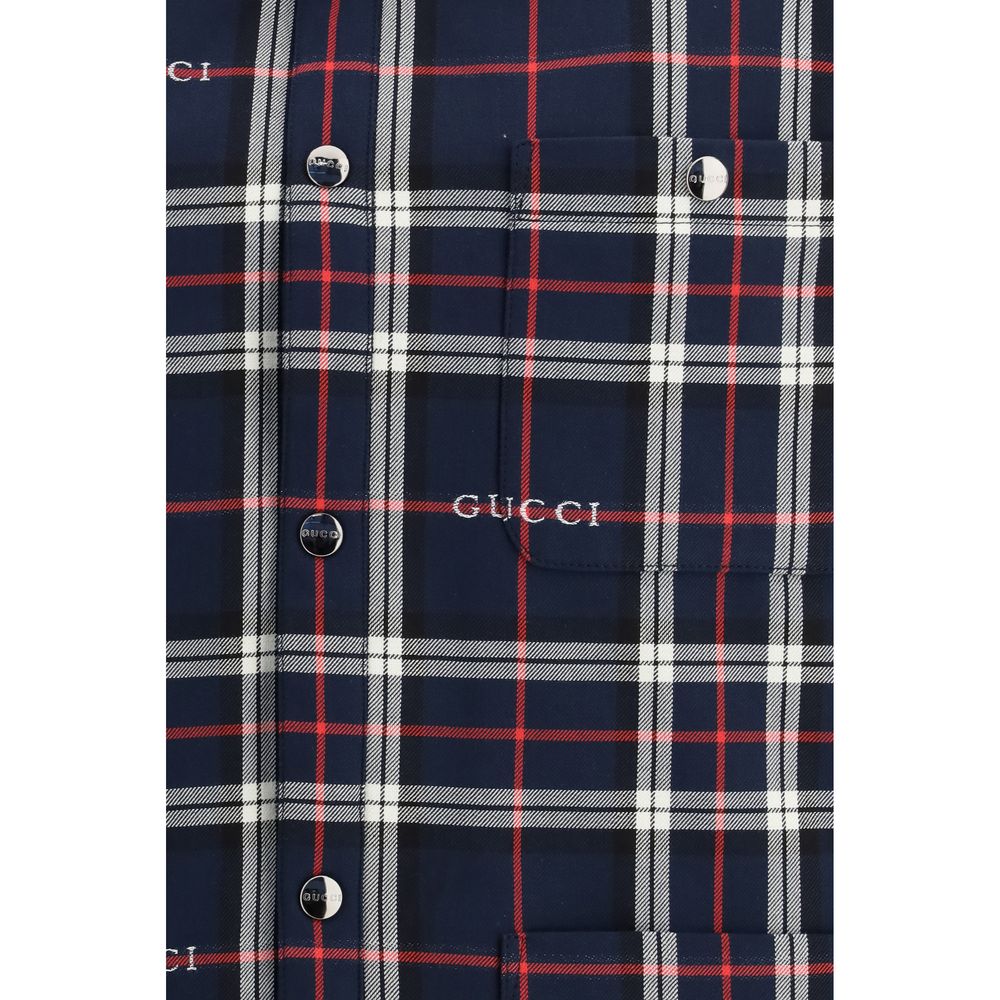 Gucci Blue Cotton Jacket Gucci