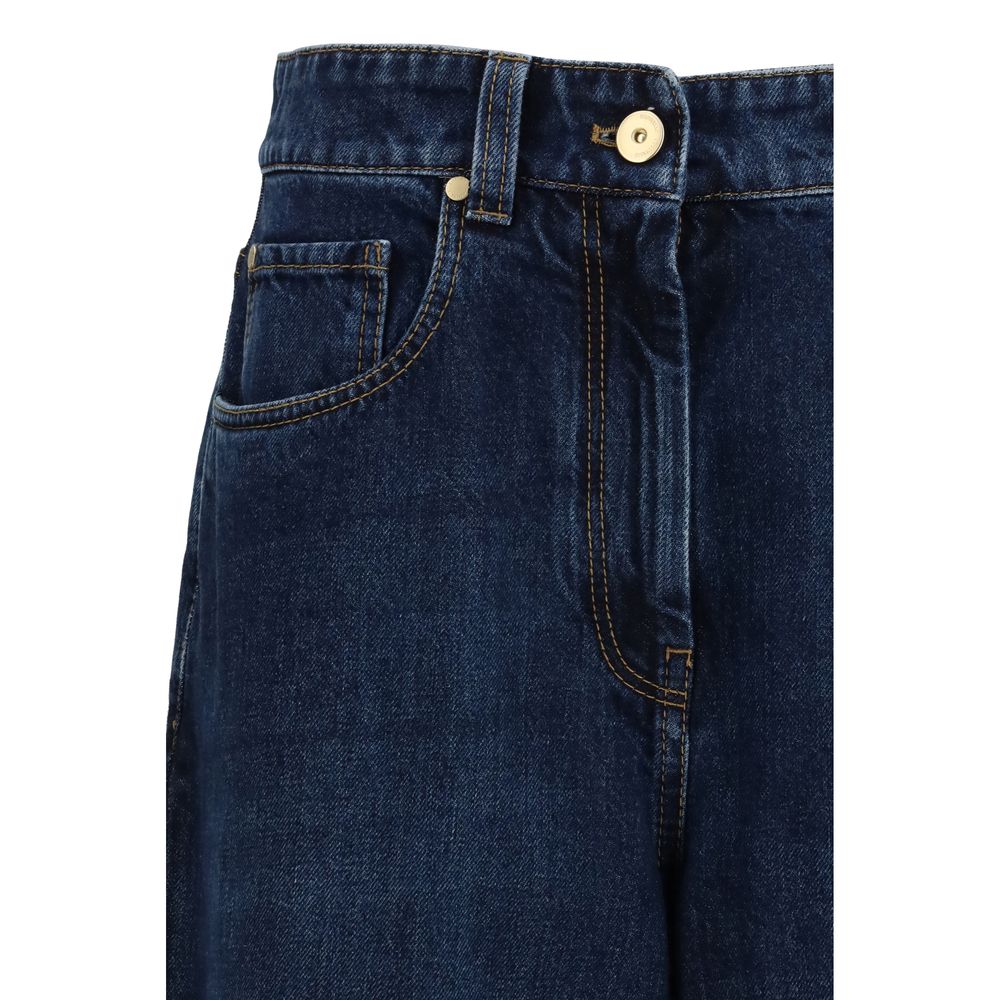 Brunello Cucinelli Blue Cotton Jeans Denim Brunello Cucinelli