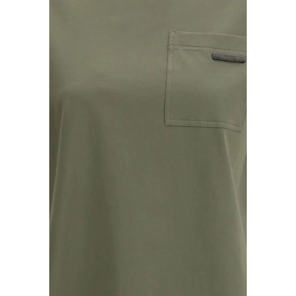 Brunello Cucinelli Bicolor Cotton T-Shirt Brunello Cucinelli