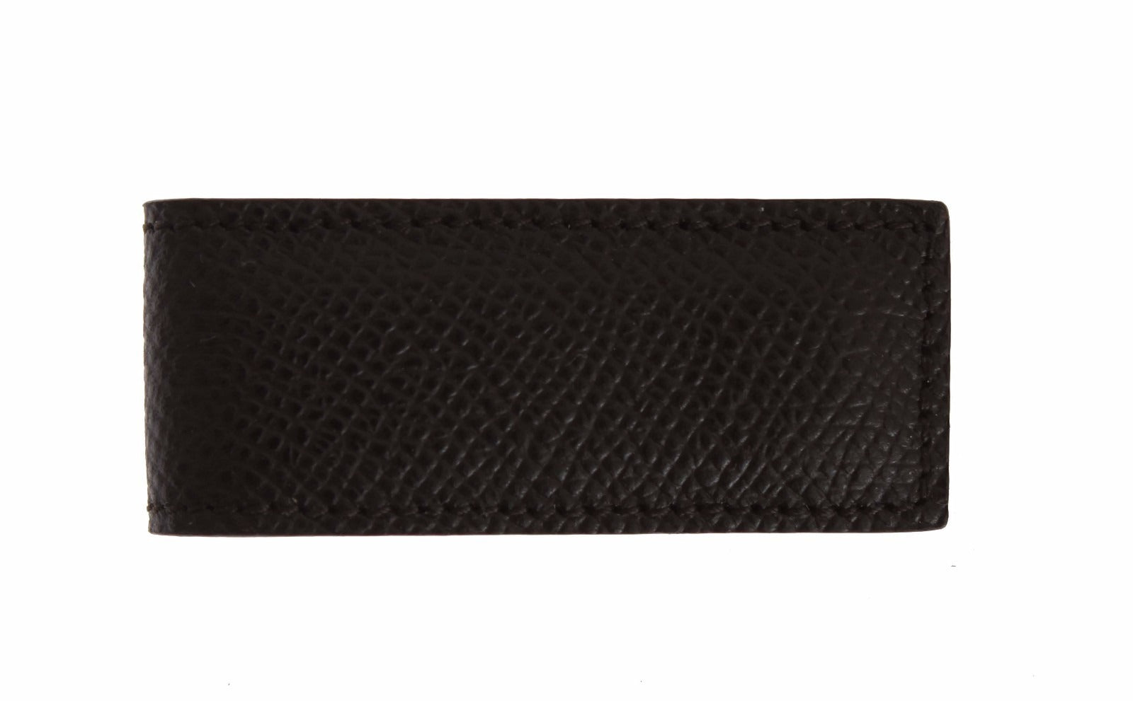Dolce & Gabbana Brown Leather Magnet Mens Money Bar Clasp Money Cash Clip Dolce & Gabbana