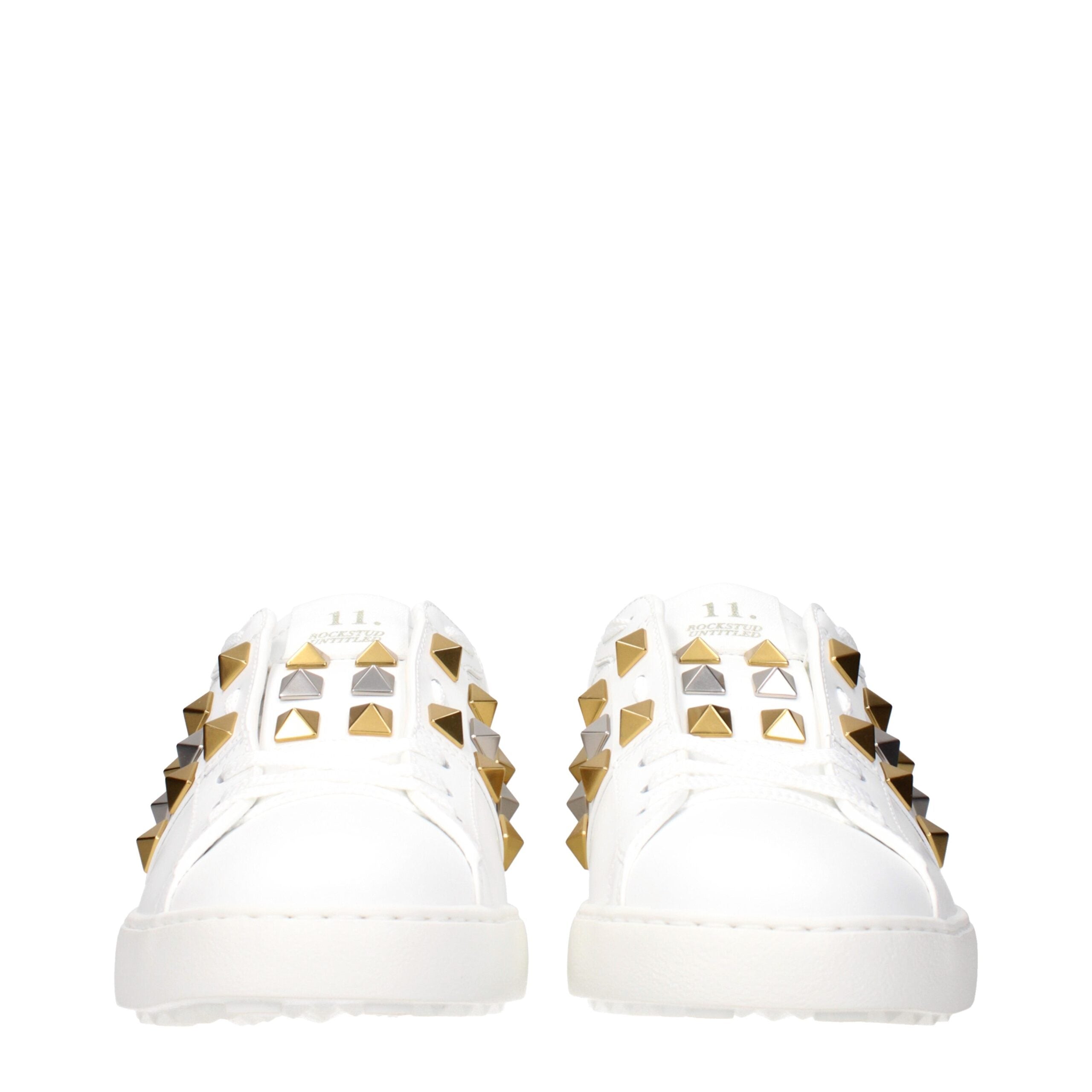 Valentino Garavani White Leather Low Top Sneakers Valentino Garavani