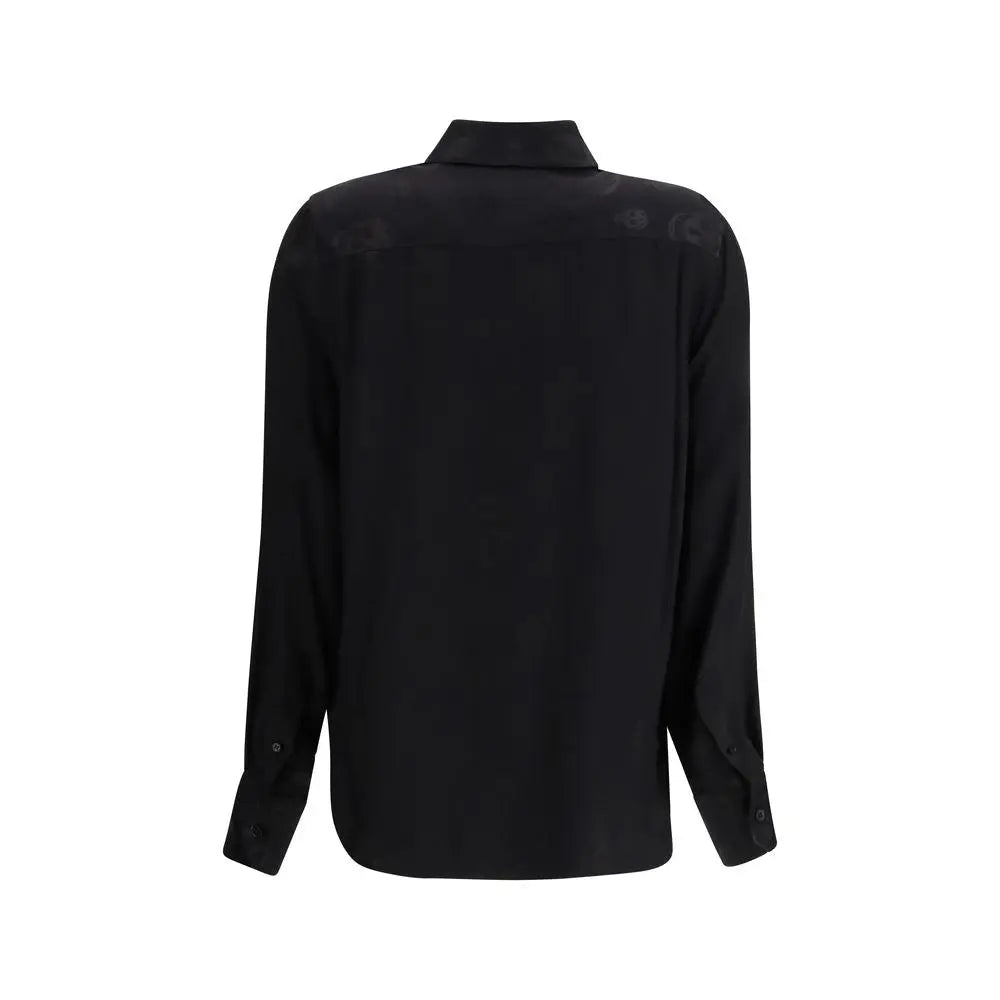 Alexander McQueen Black Viscose Pattern Shirt Alexander McQueen