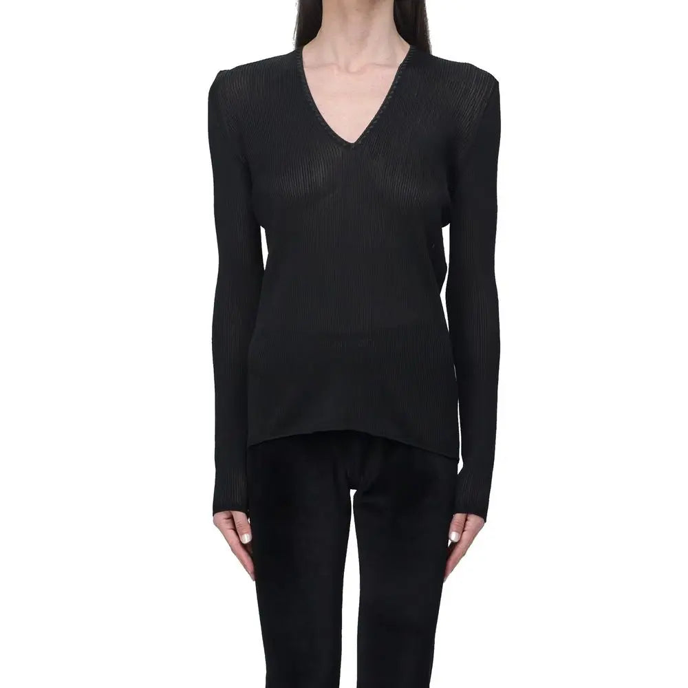 Tom Ford Black Polyamide Tank Tops Tom Ford