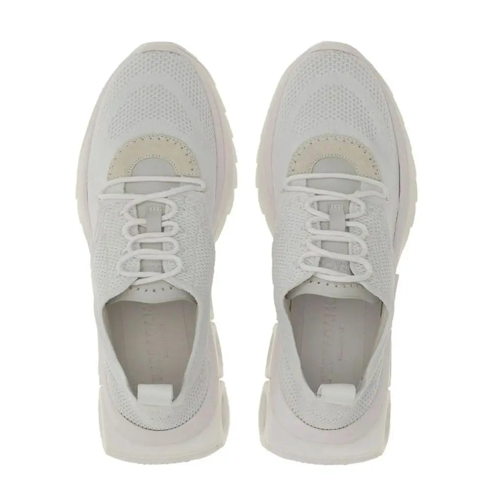 Salvatore Ferragamo White Nylon Athletic Sneakers Salvatore Ferragamo