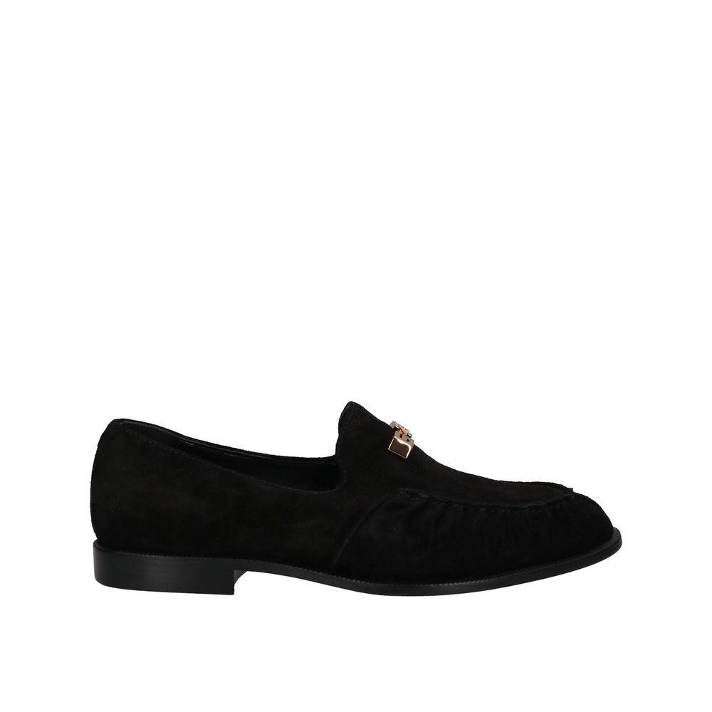 Giuseppe Zanotti Black Calfskin Slip-On Loafers Giuseppe Zanotti