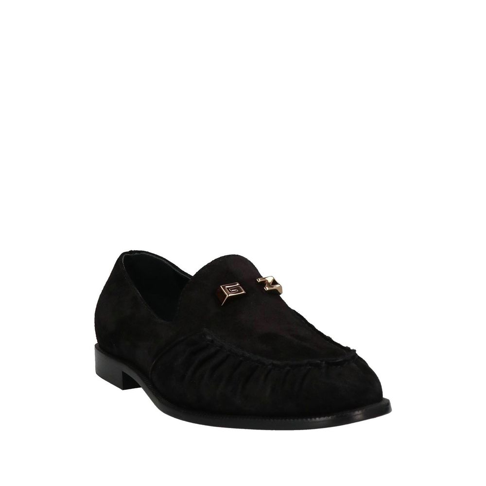 Giuseppe Zanotti Black Calfskin Slip-On Loafers Giuseppe Zanotti