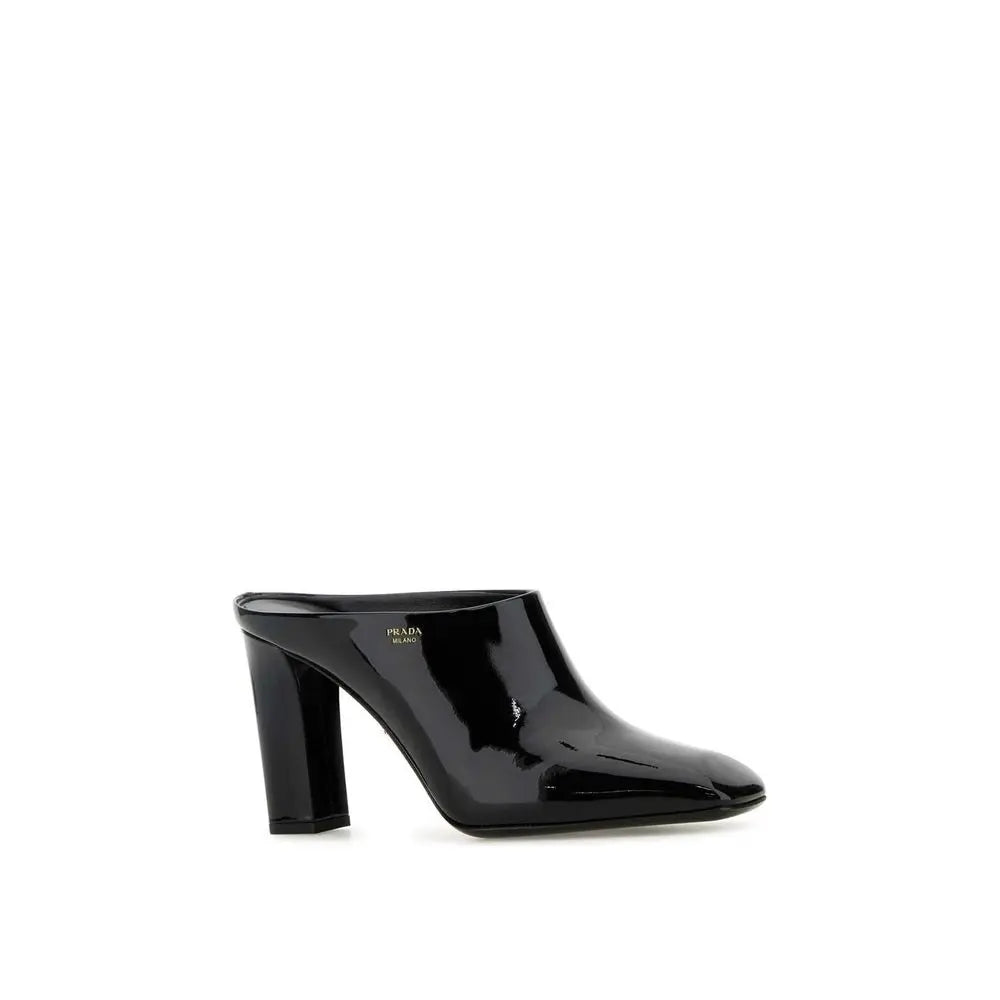 Prada Black Calfskin Mules Prada
