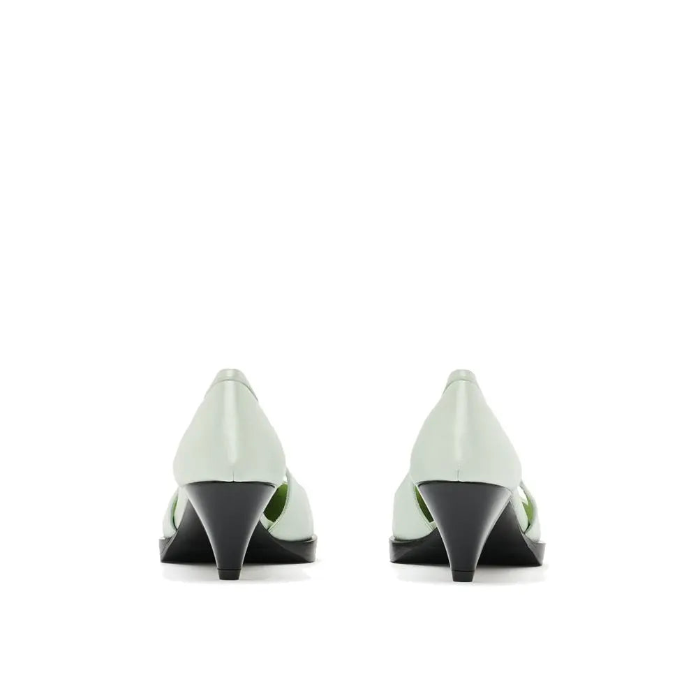 Prada Bicolor Silk Mid Heel Pumps Prada