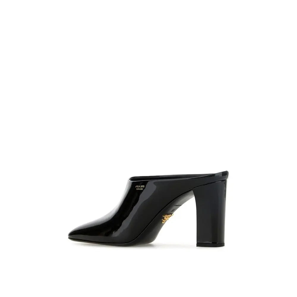 Prada Black Calfskin Mules Prada