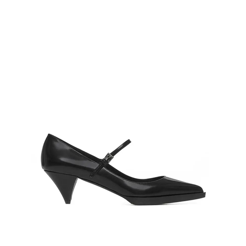 Prada Black Calfskin Mid Heel Pumps Prada