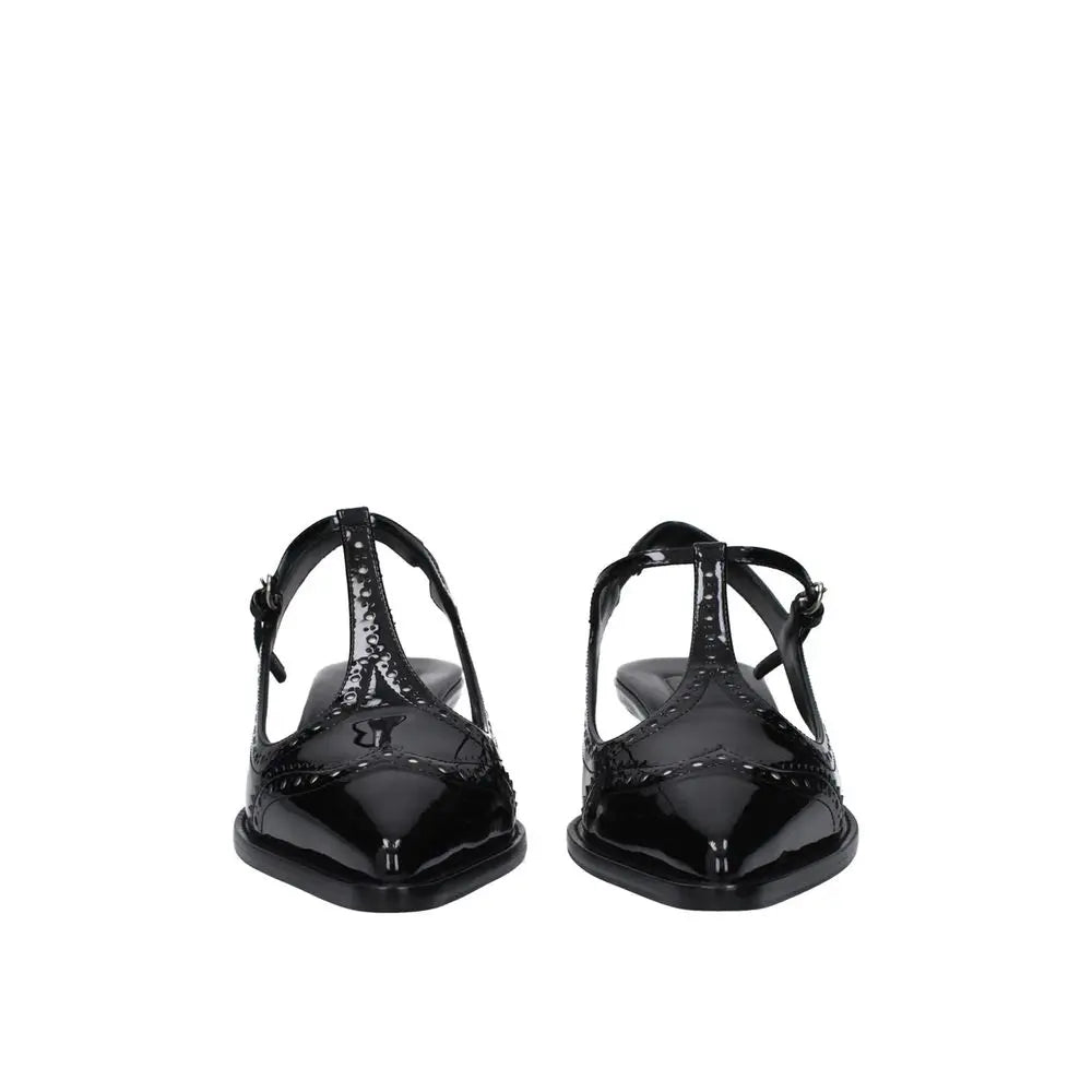 Miu Miu Black Calfskin Mid Heel Pumps Miu Miu