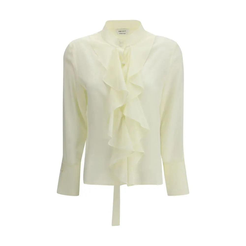 Alexander McQueen Bicolor Silk Blouse Alexander McQueen