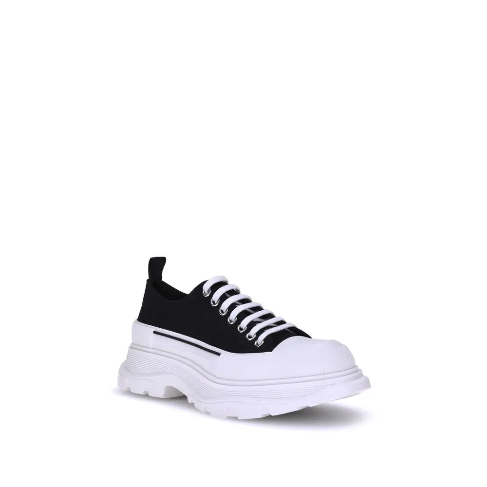 Alexander McQueen Black Canvas Chunky Sneakers Alexander McQueen