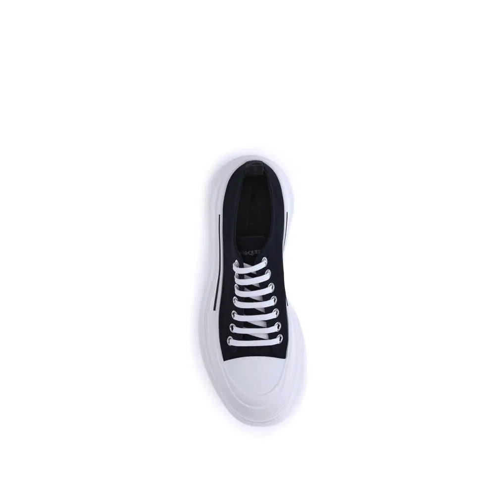 Alexander McQueen Black Canvas Chunky Sneakers Alexander McQueen