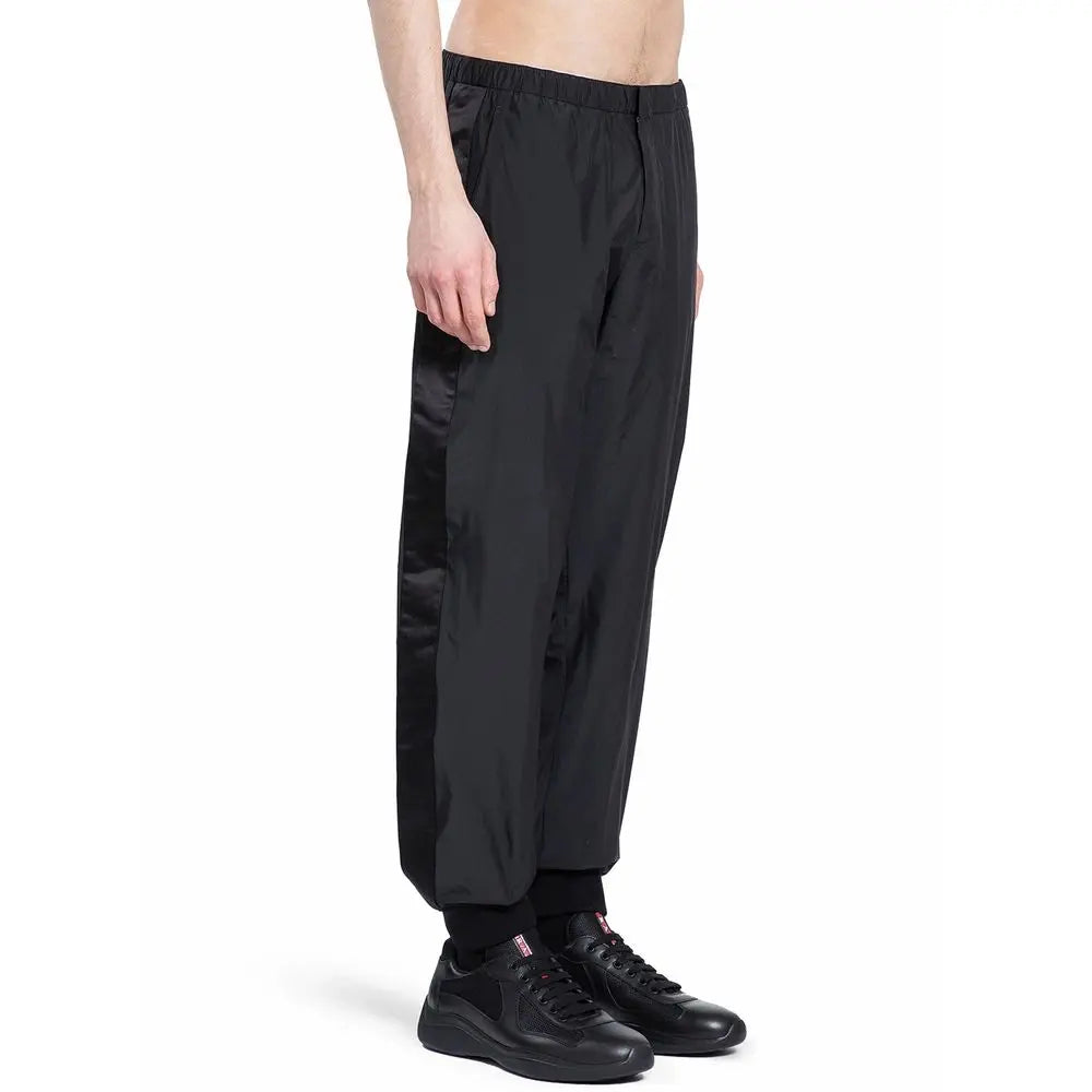 Prada Black Nylon Joggers (Workout Pants) Prada