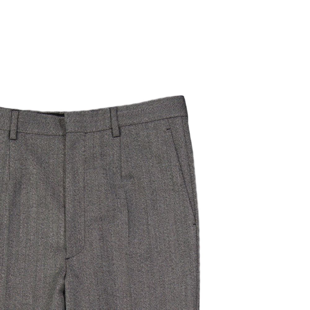Prada Gray Wool Casual Pants Prada