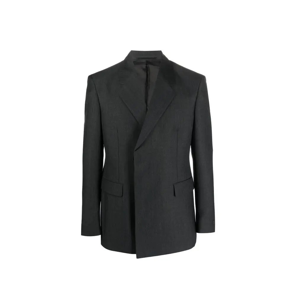 Prada Gray Wool Blazer Prada