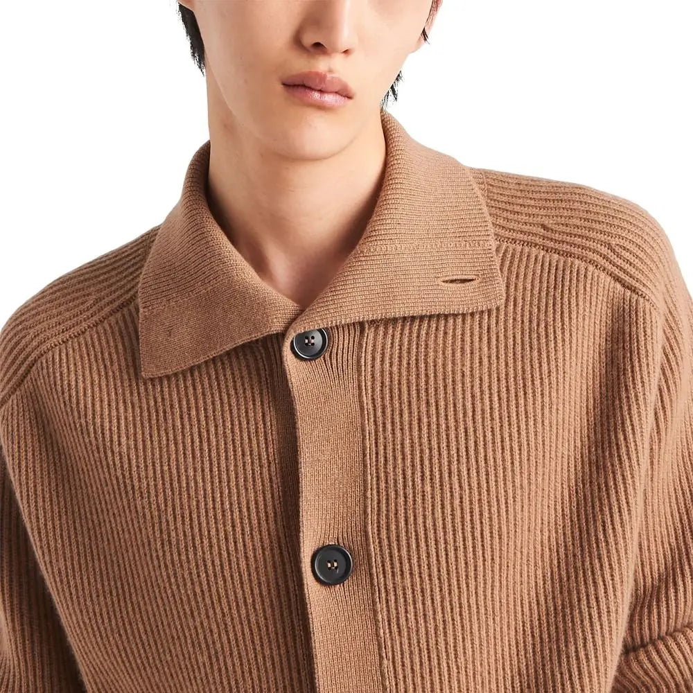 Prada Brown Cashmere Cardigan Prada