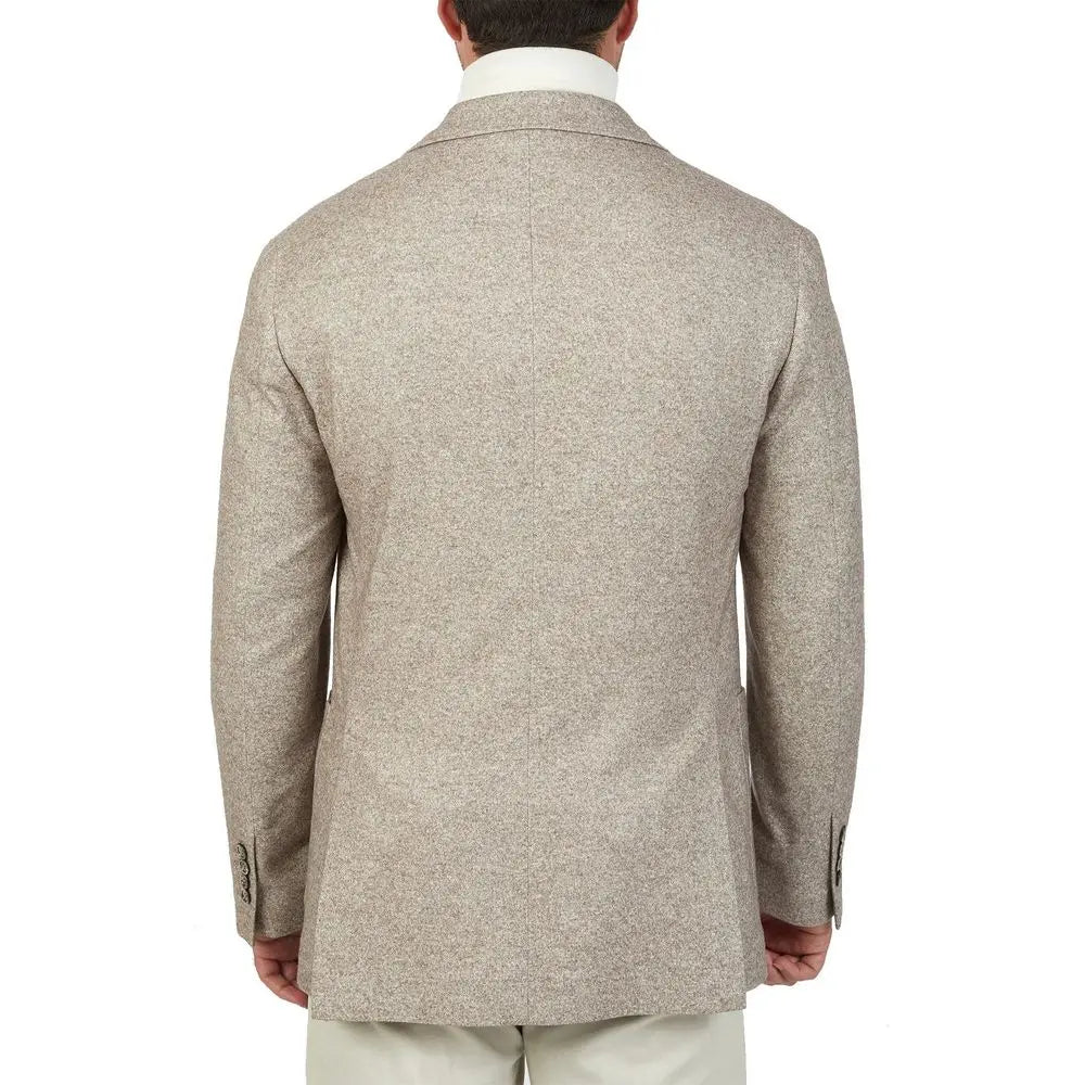 Brunello Cucinelli Beige Cashmere Coat Brunello Cucinelli