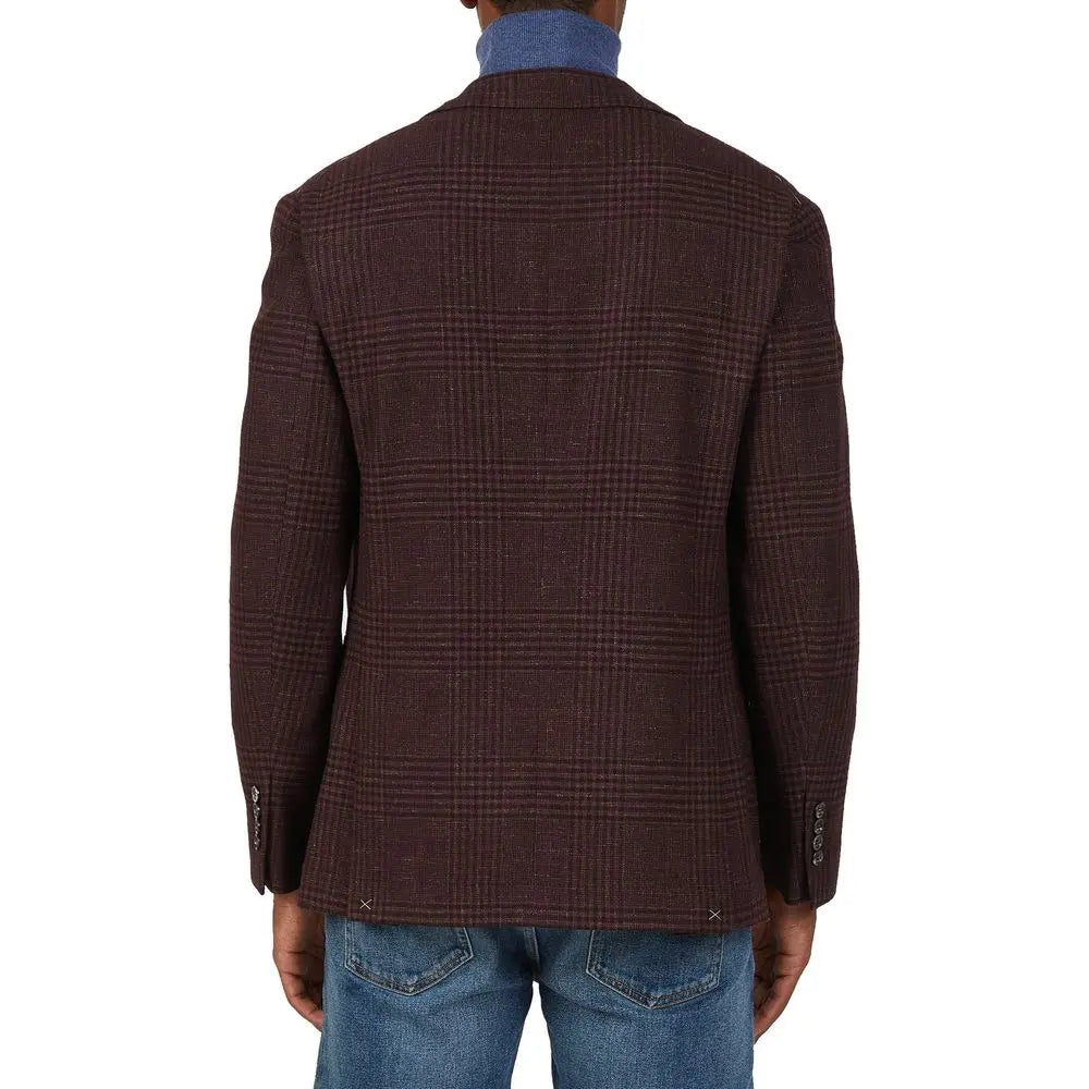 Brunello Cucinelli Multicolor Wool Coat Brunello Cucinelli