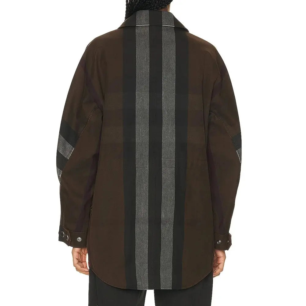 Burberry Brown Cotton Parka Burberry