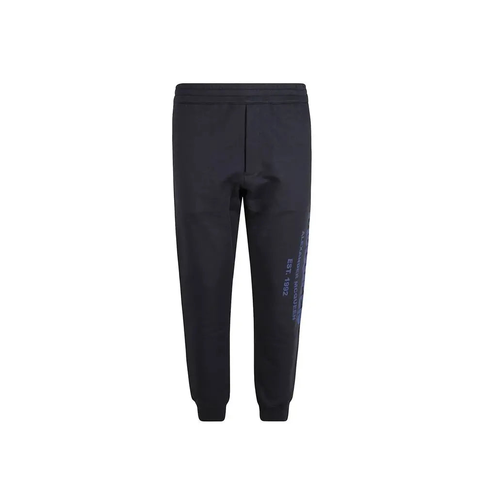 Alexander McQueen Blue Cotton Joggers (Workout Pants) Alexander McQueen