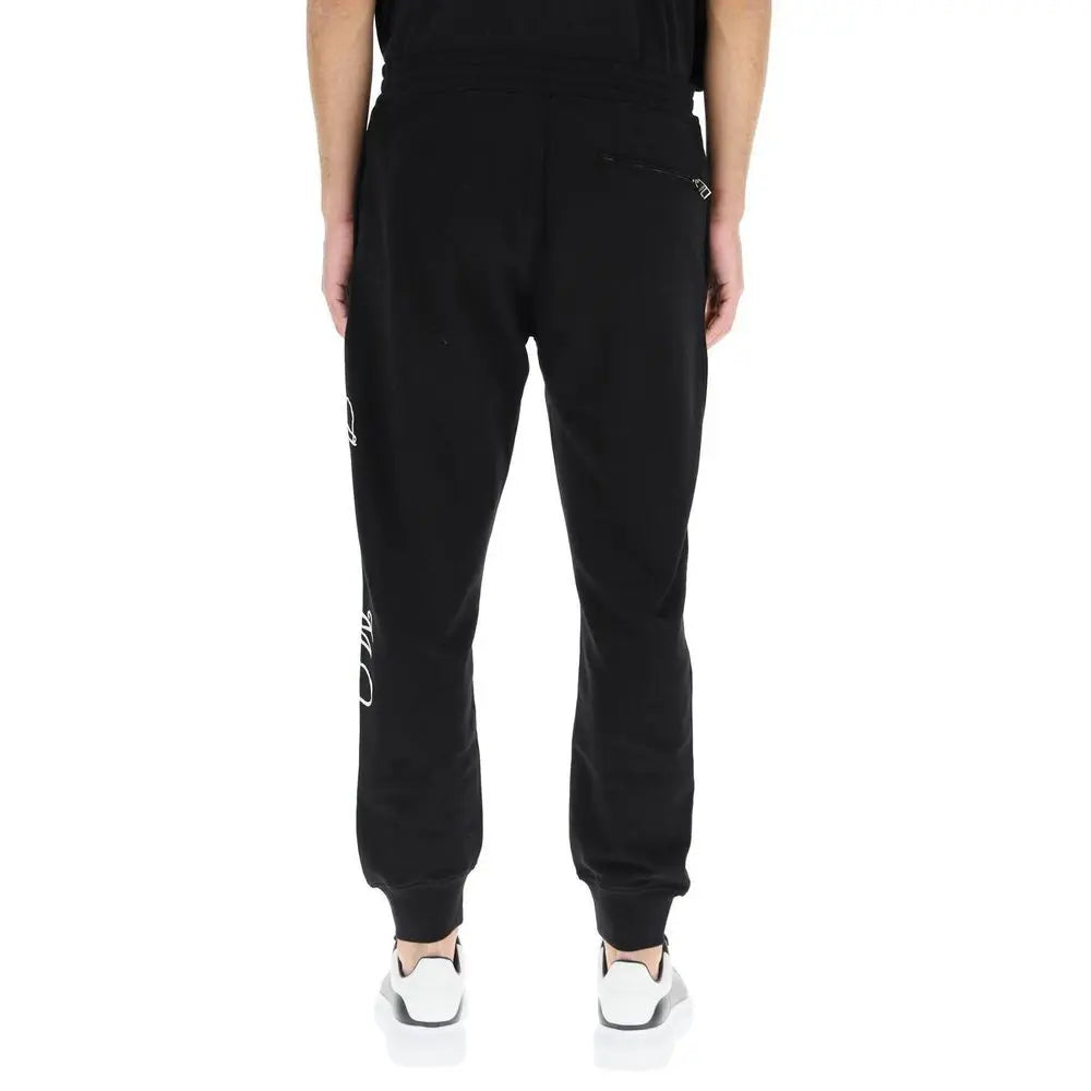 Alexander McQueen Black Cotton Joggers (Workout Pants) Alexander McQueen