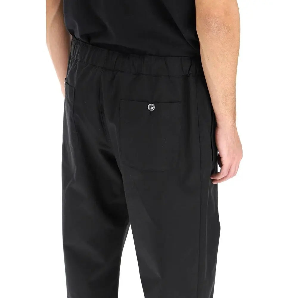 Alexander McQueen Black Cotton Casual Pants Alexander McQueen