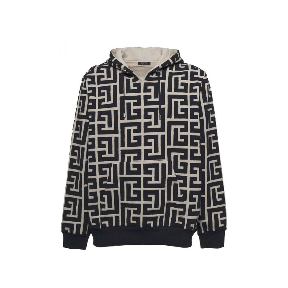 Balmain Beige Cotton Sweatshirt Balmain